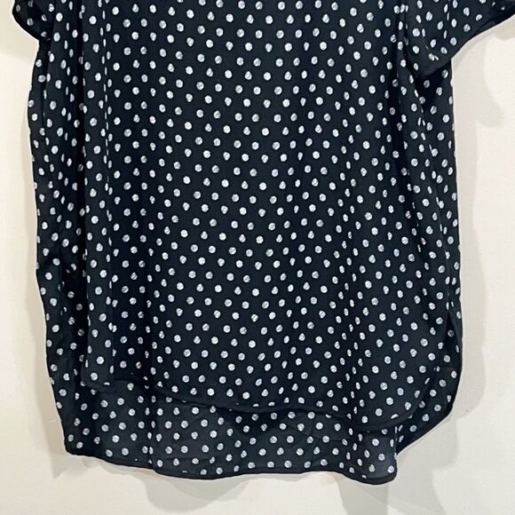 Beautiful Black & White Polka Dot Top By Spense. Size Large - Picture 3 of 5